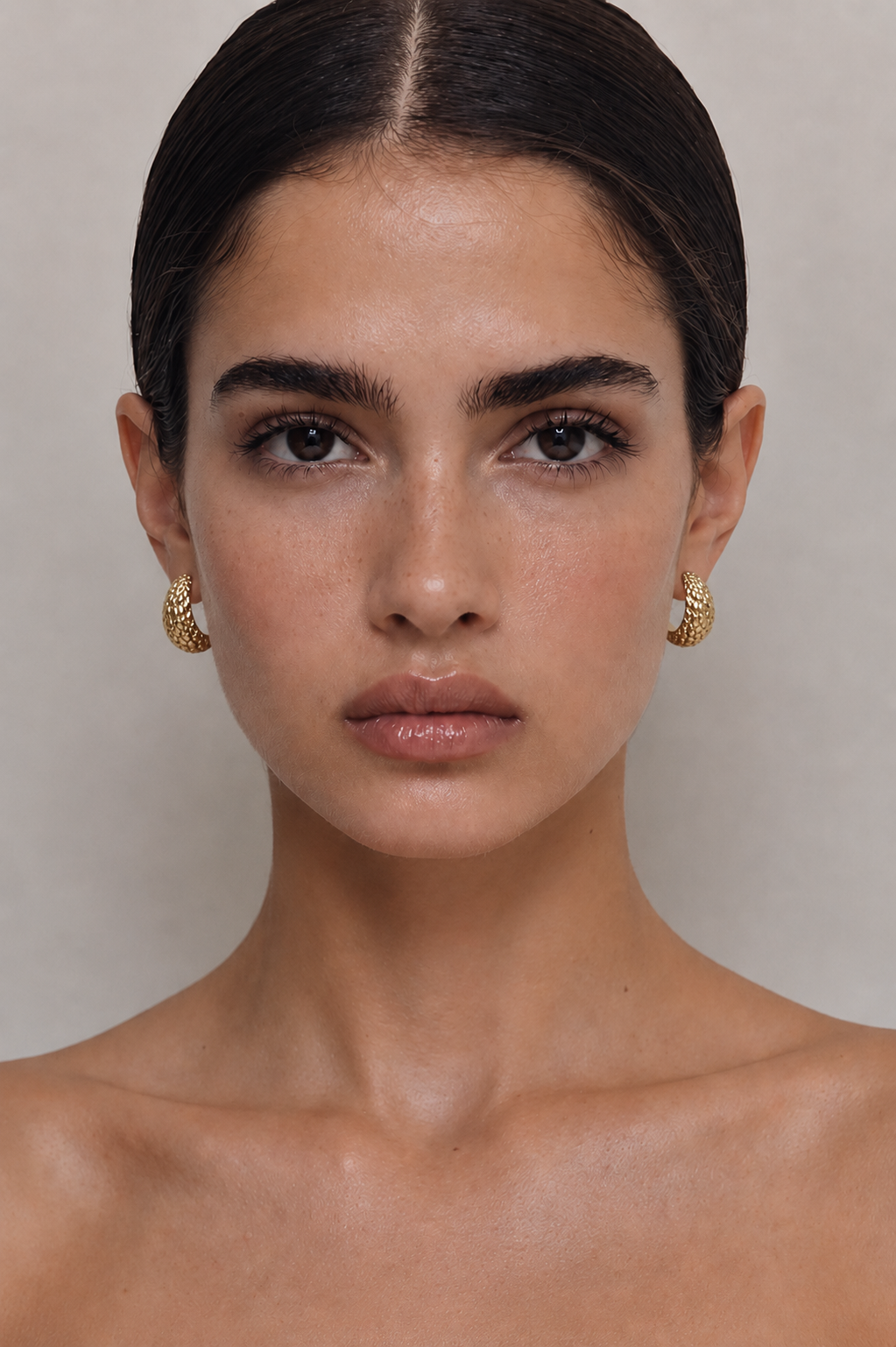 La Roca Moon Earrings