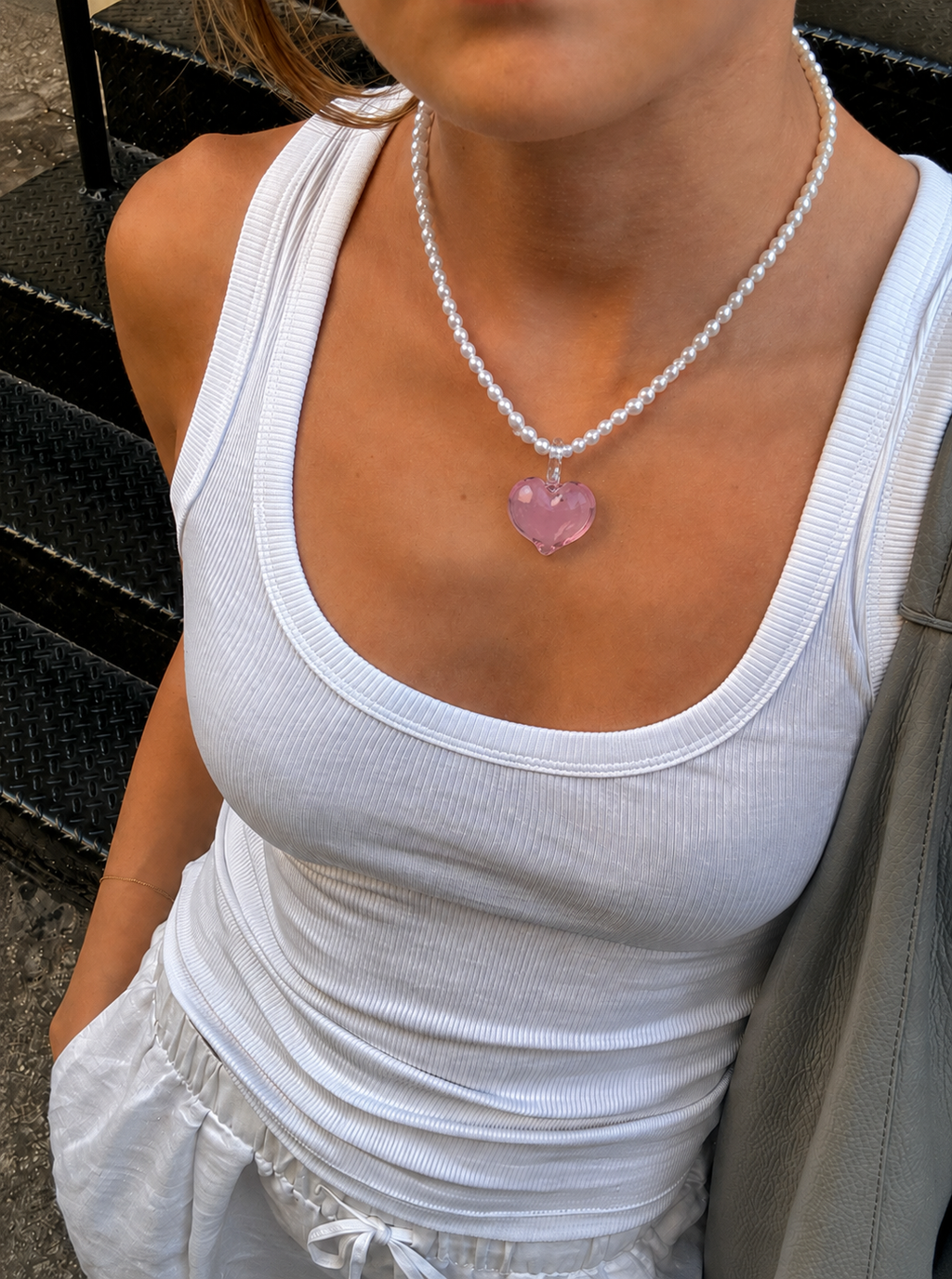Pink - Heart Charm