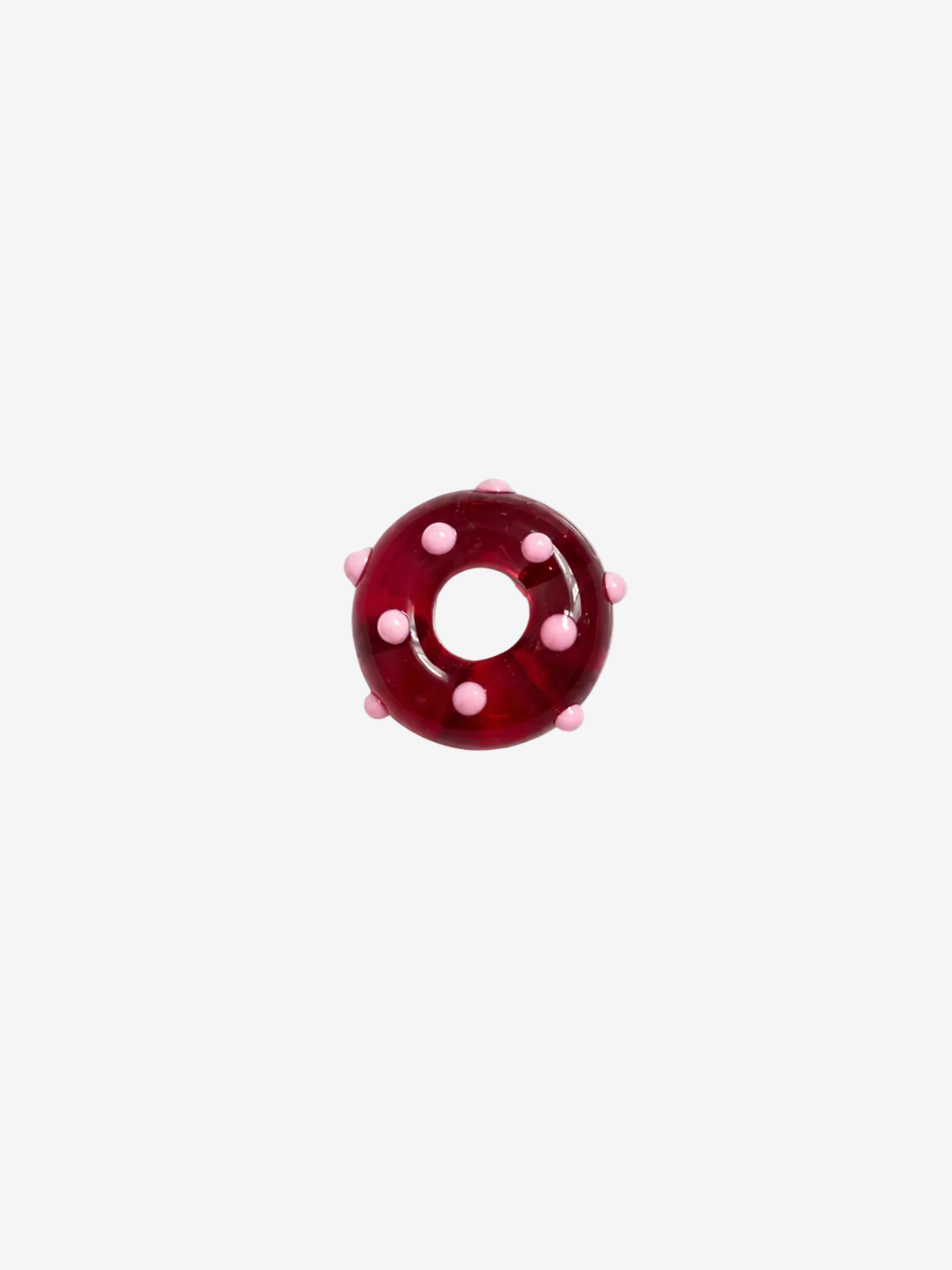 Red Pink Donut - Charm